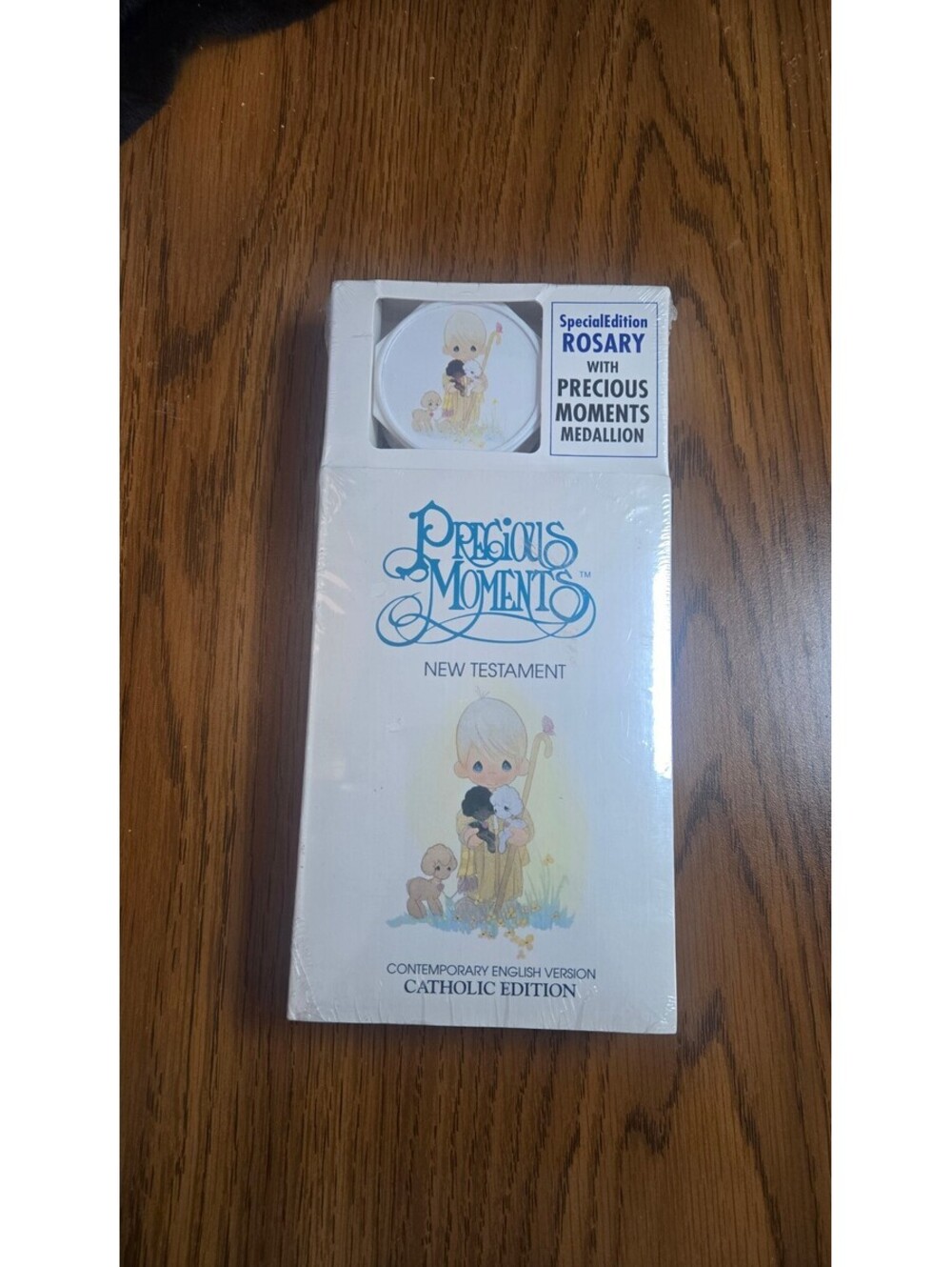 Precious Moments New Testament Catholic Edition with Sterling Silver Rosary